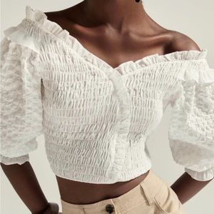 Zara Stretchy Gingham Top